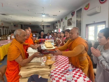 163785_0.jpg - PRESENTATION OF ROBES TO THE MONKS ANDCELEBRATION OF NEW PAGODA | https://sumnangtravel.com